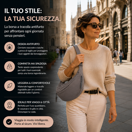 Chiara - Bolso de hombro gris