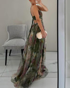 Giselle - Vestido largo de ensueño con estampado floral