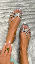 Ginebra — Sandalias Doradas Elegantes