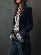 Nuria — Chaqueta Elegante de Terciopelo