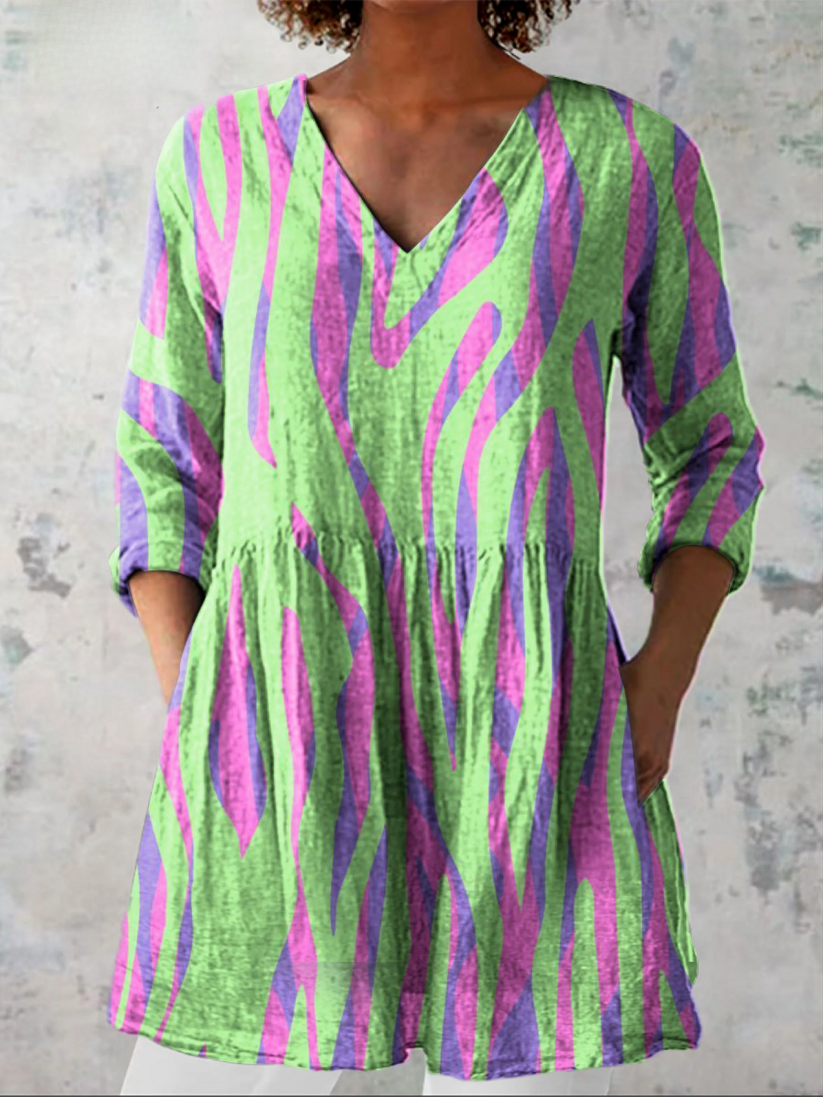 Mira - Blusa larga con estampado