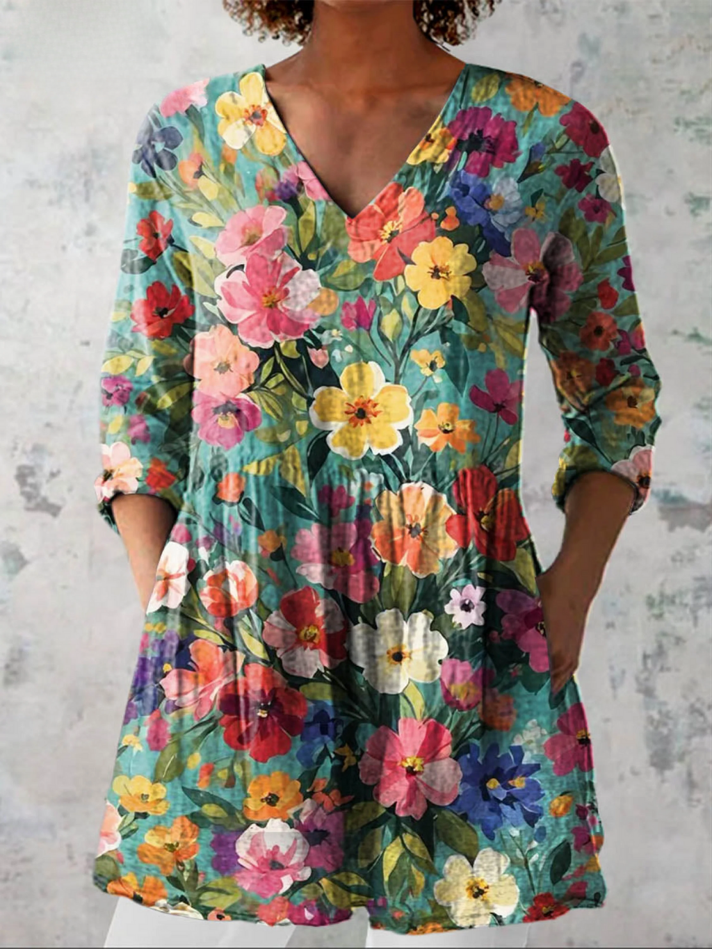 Keira - Blusa larga con estampado