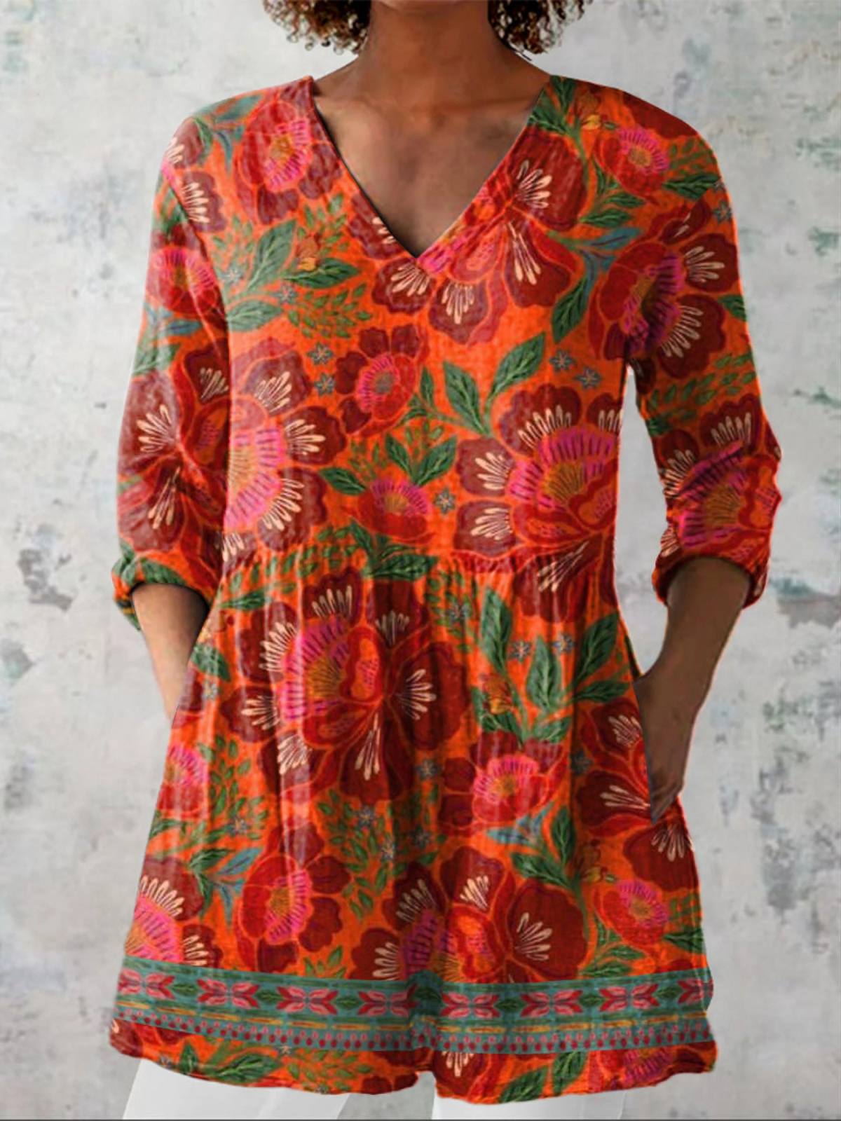 Kaia - Blusa larga con estampado