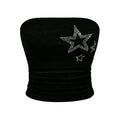 Stevie — Top Bandeau Estrellas Strass