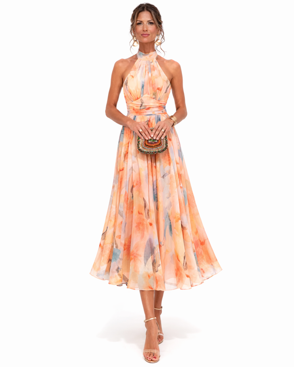 Aurora - Vestido con cuello halter