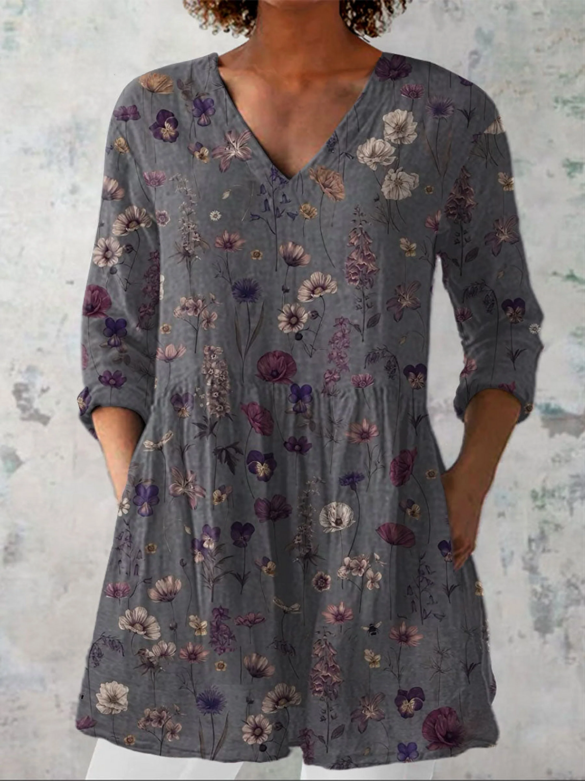 Kira - Blusa larga con estampado