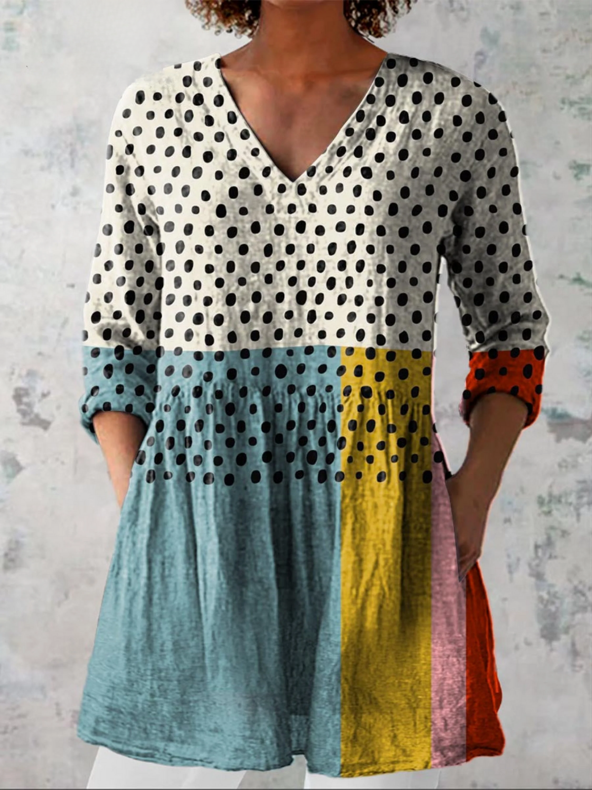 Nola - Blusa larga con estampado