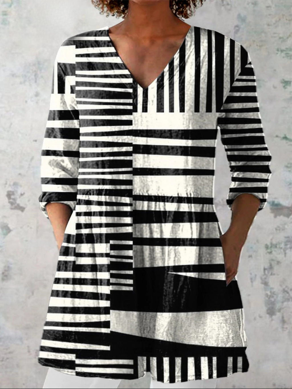 Quinn - Blusa larga con estampado