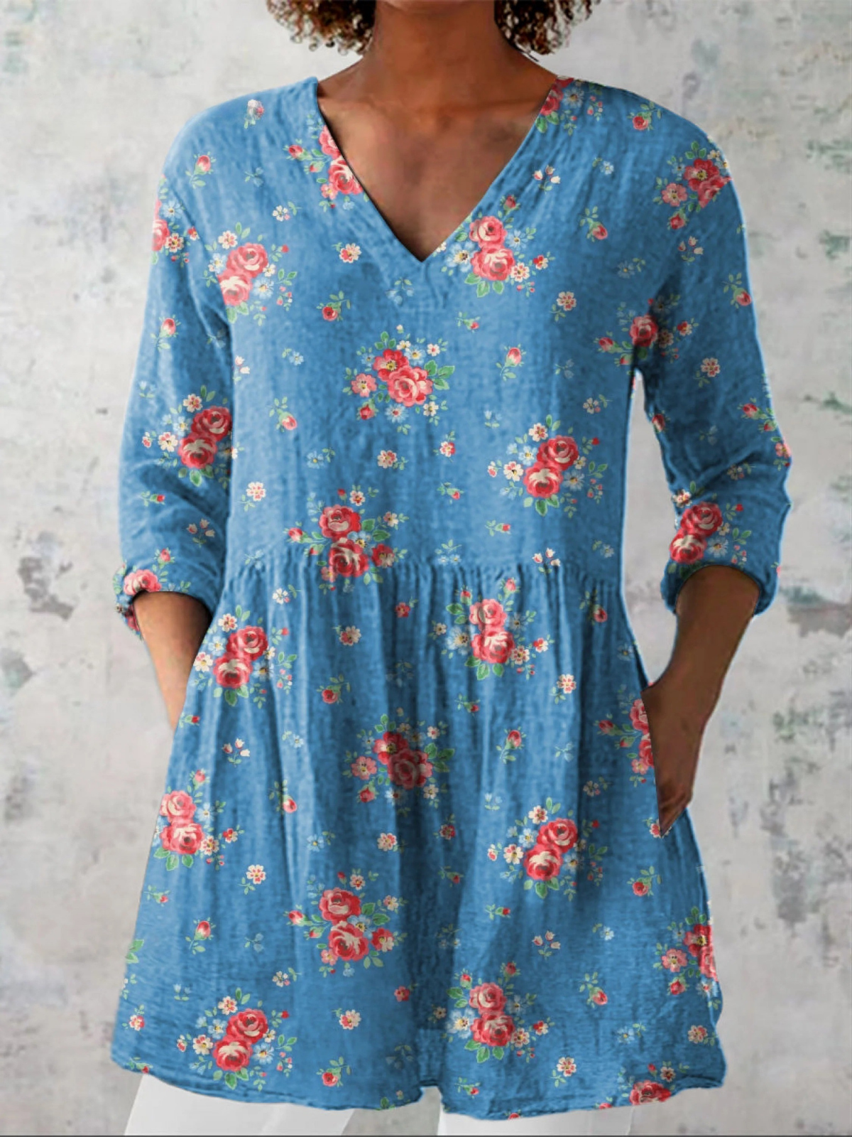 Ayla - Blusa larga con estampado