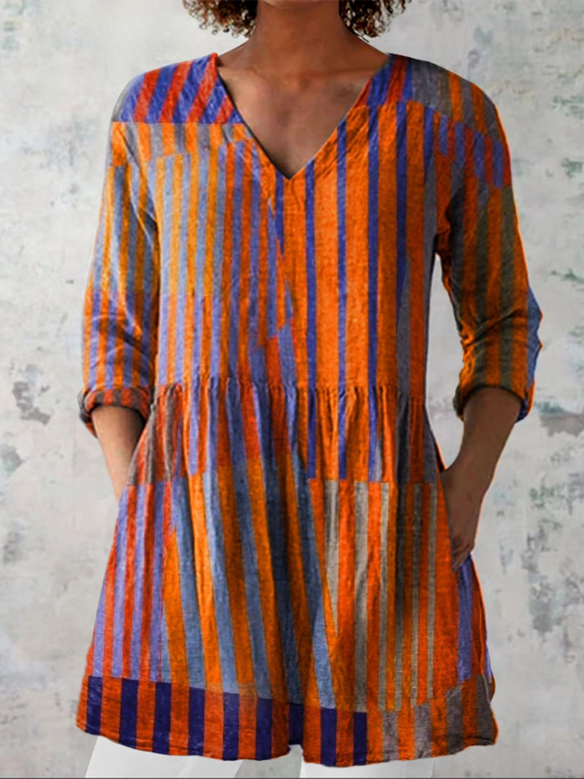 Elowen - Blusa larga con estampado