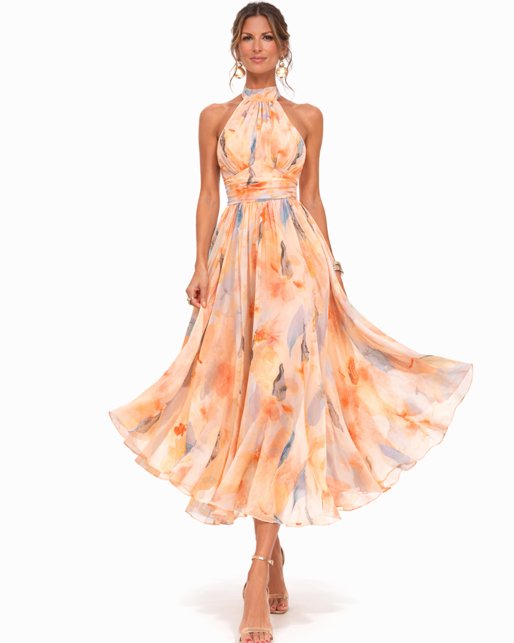 Aurora - Vestido con cuello halter