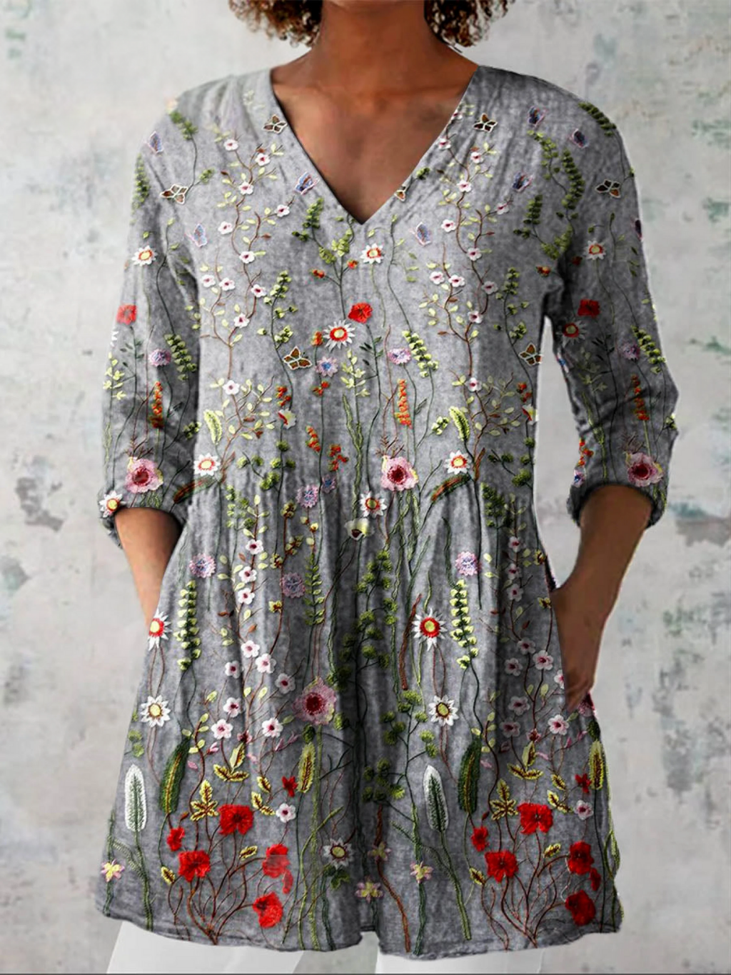 Sloane - Blusa larga con estampado