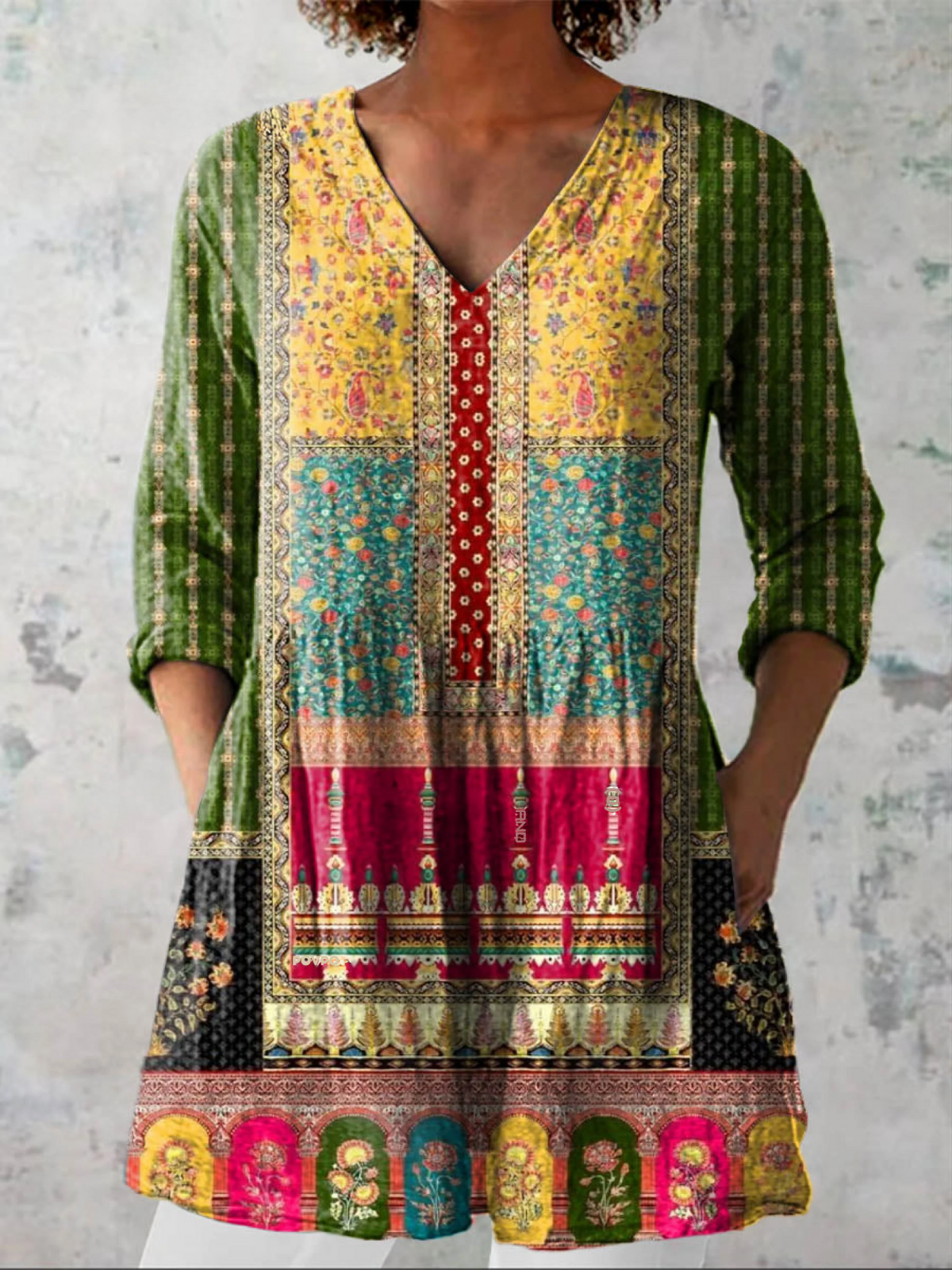 Nyla - Blusa larga con estampado