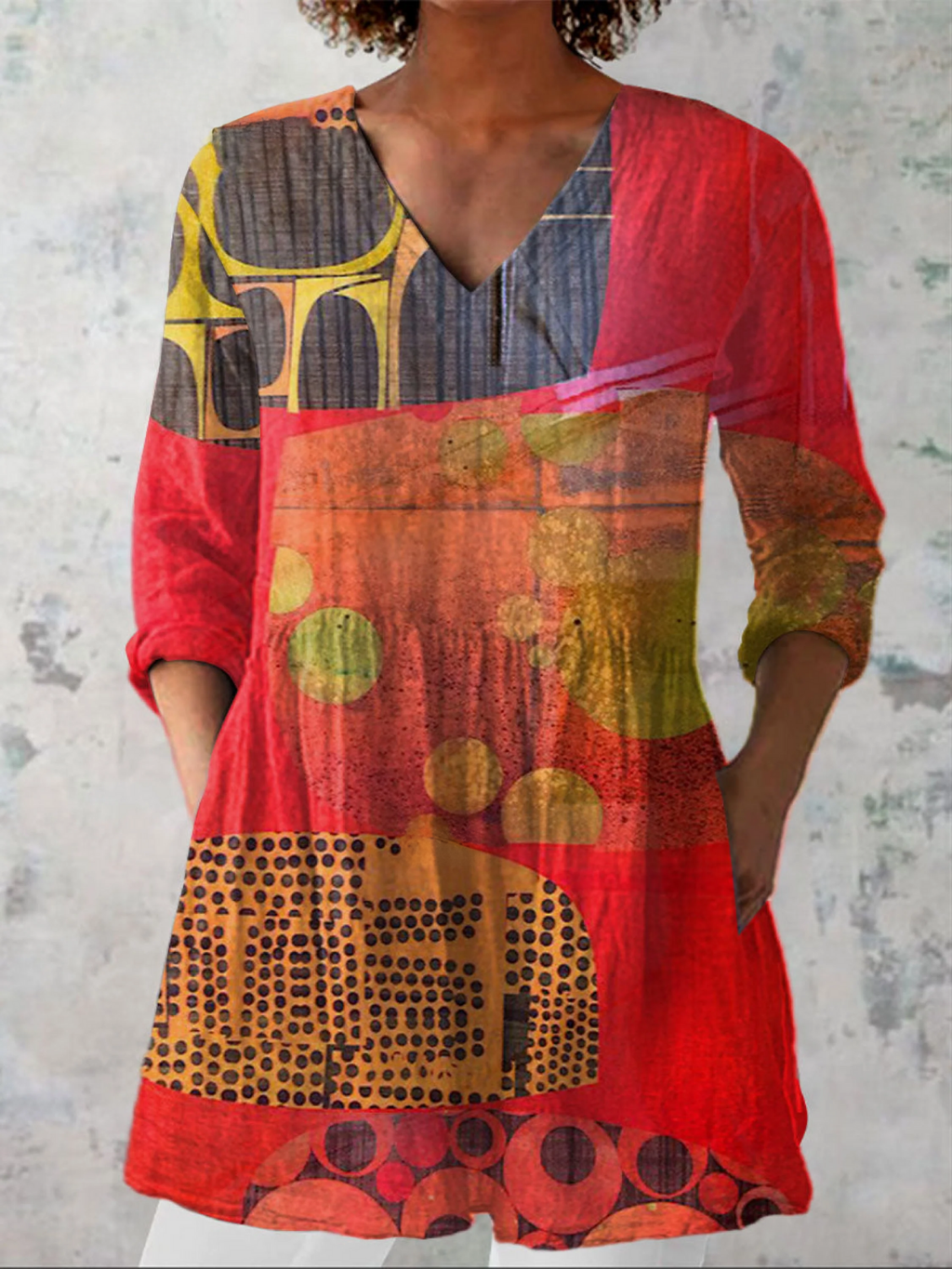 Skylar - Blusa larga con estampado