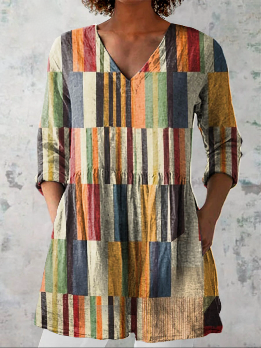 Avery - Blusa larga con estampado