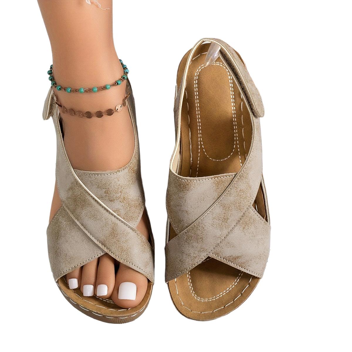 Ava - Sandalias de cuña cómodas