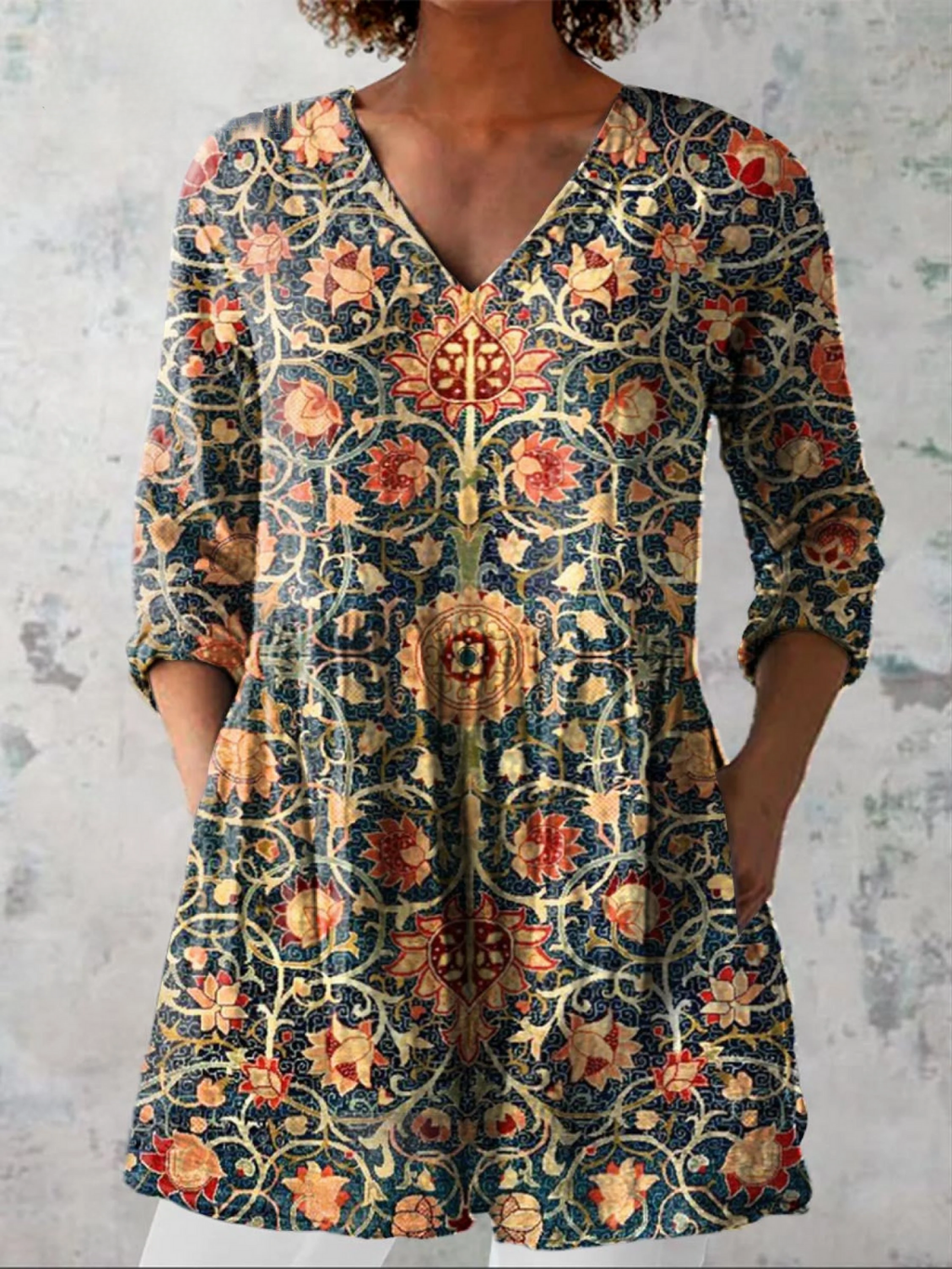 Liora - Blusa larga con estampado
