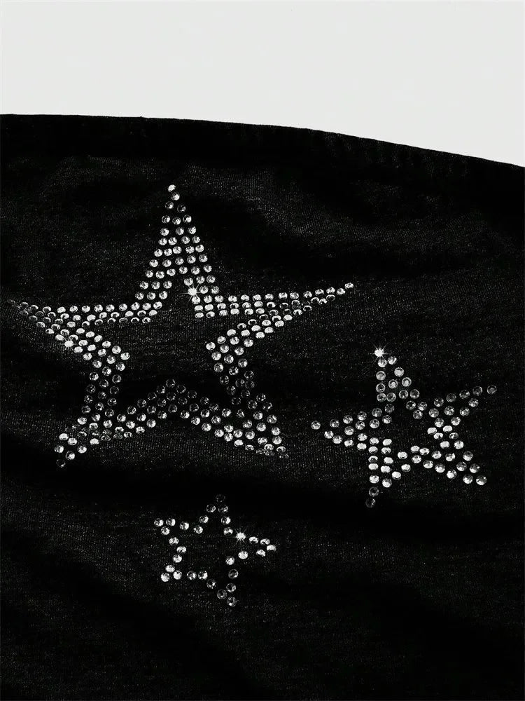 Stevie — Top Bandeau Estrellas Strass