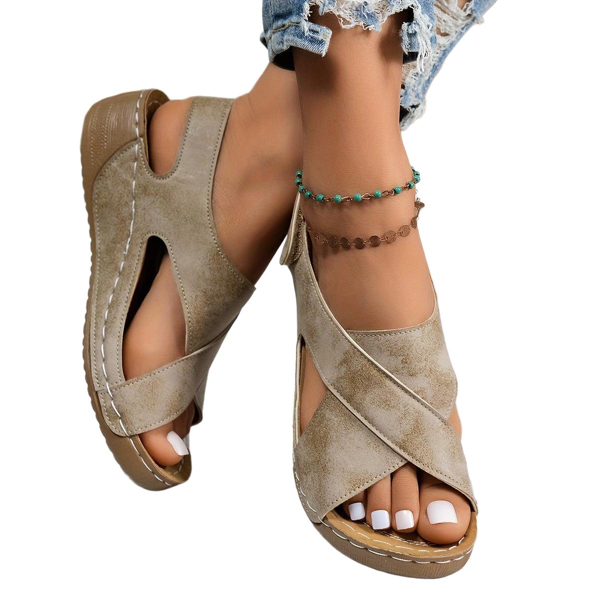 Ava - Sandalias de cuña cómodas