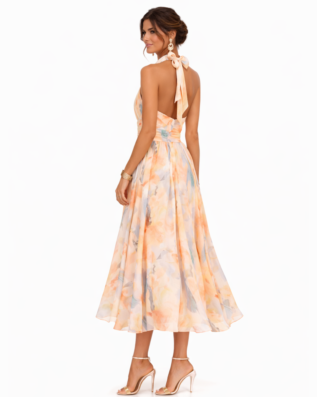 Aurora - Vestido con cuello halter