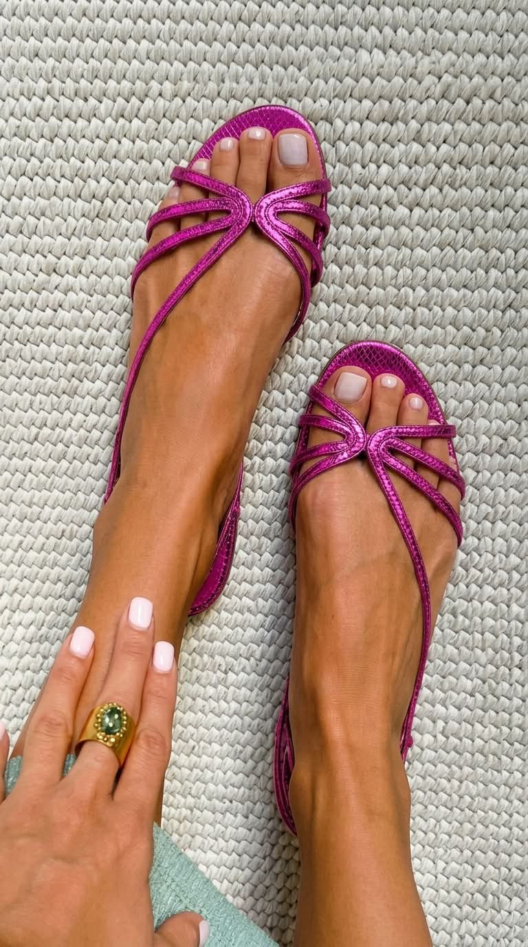 Ginebra — Sandalias Doradas Elegantes