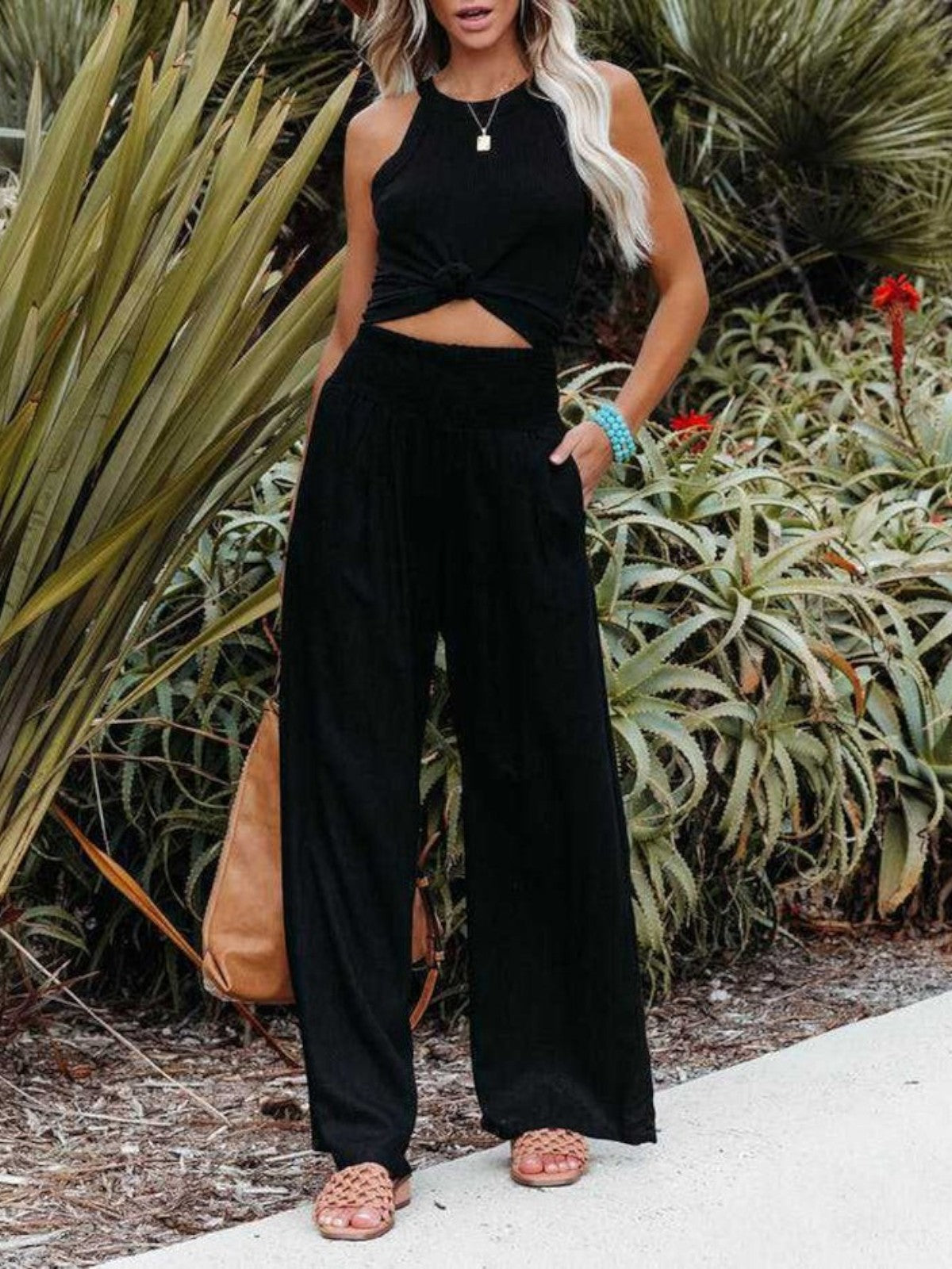 Thailora – Pantalon de pierna ancha