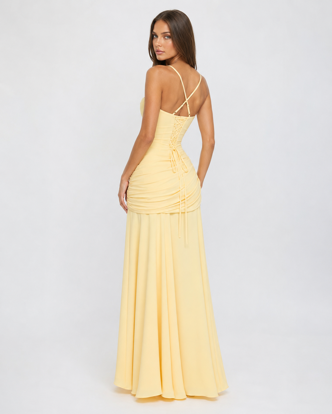 Iris — Vestido Largo Drapeado