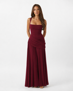 Iris — Vestido Largo Drapeado