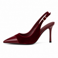 Candice - Tacones Stiletto de Terciopelo con Patchwork