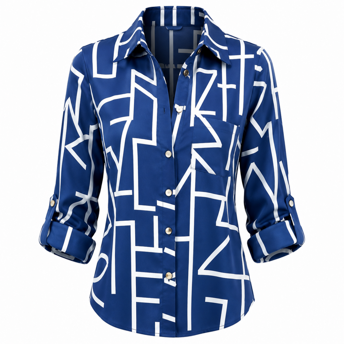 Laura - Blusa con cuello clásico