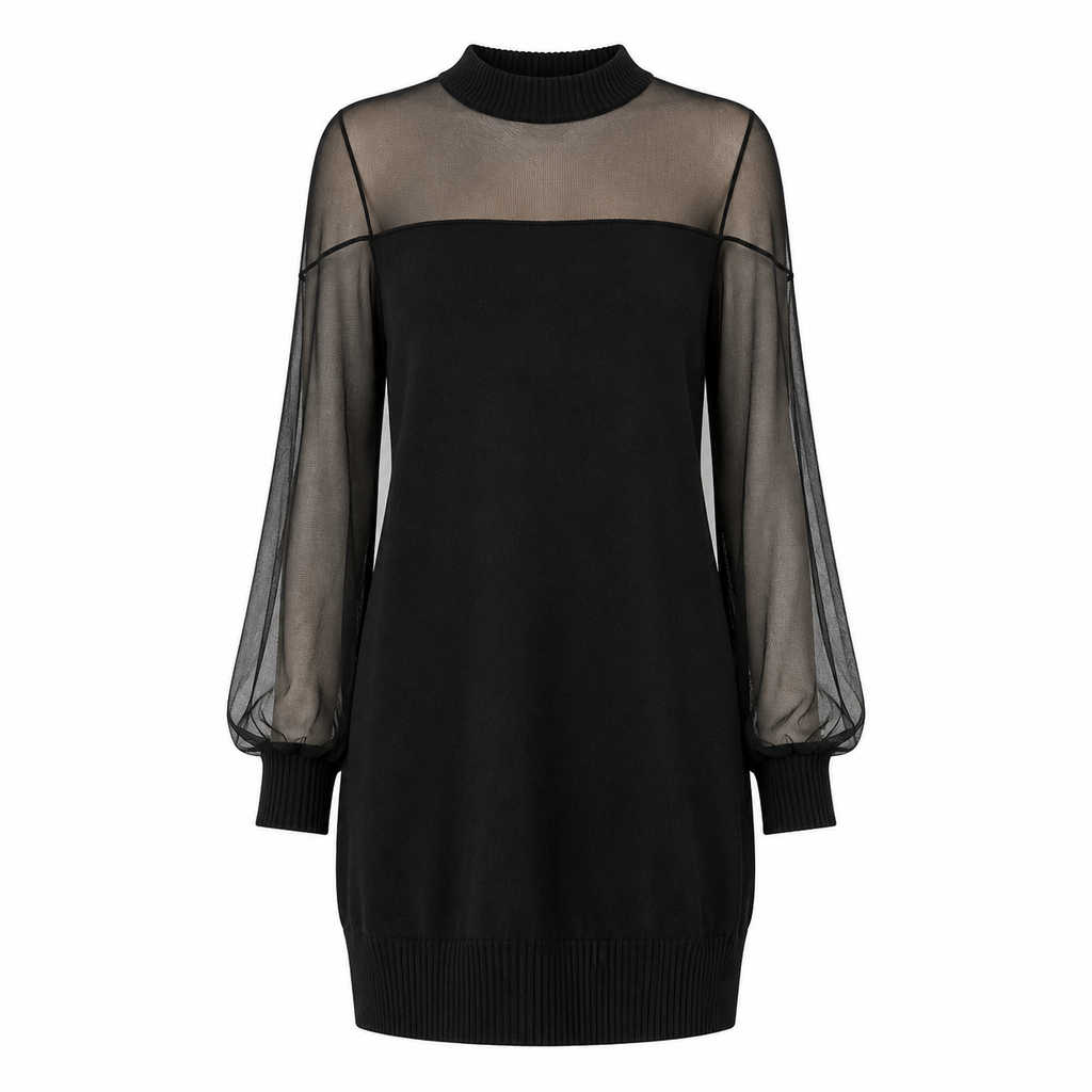 Amélie - Vestido corto negro