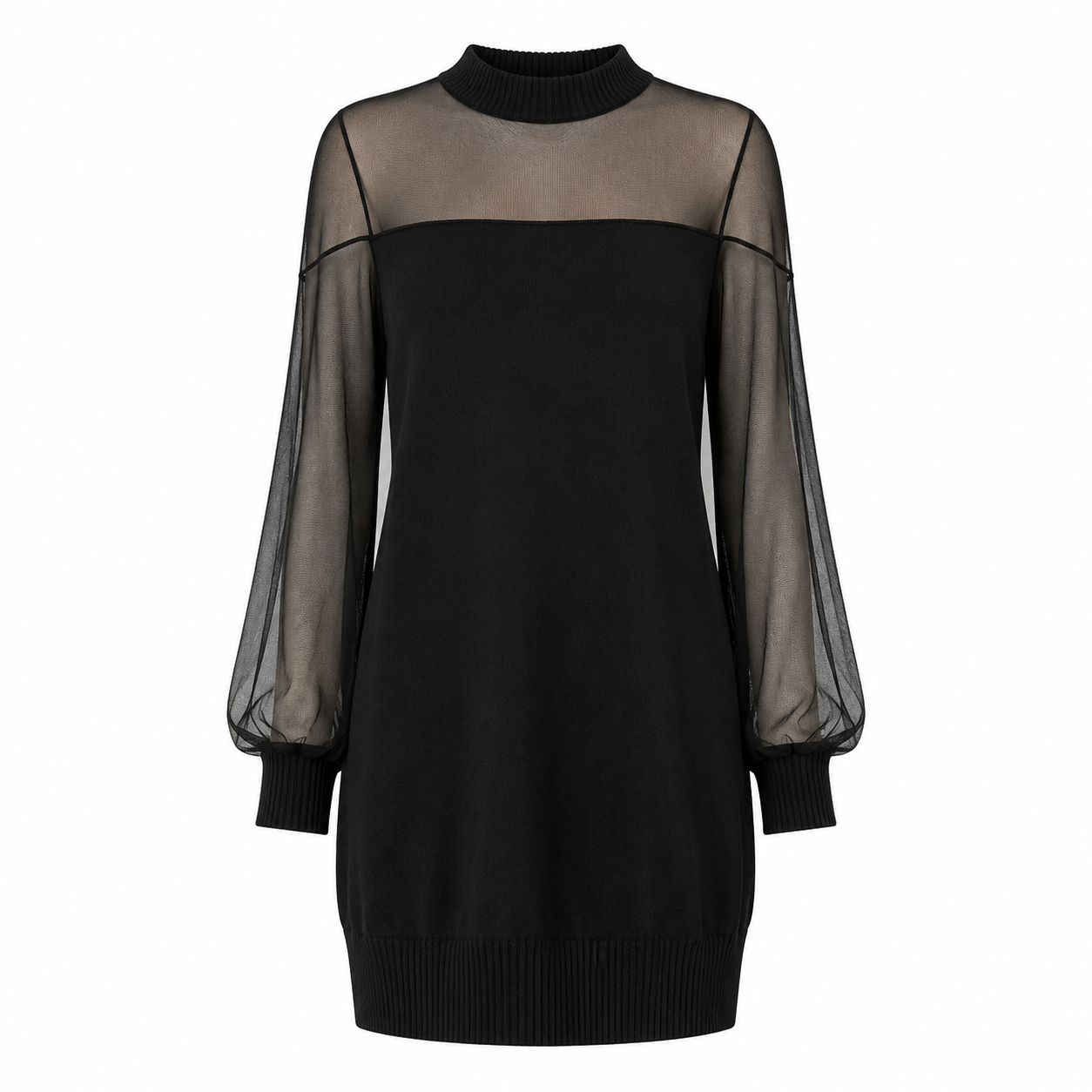 Amélie - Vestido corto negro