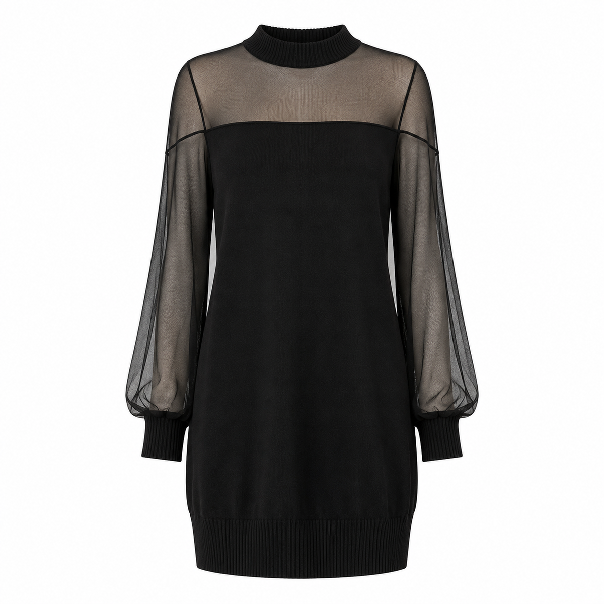 Amélie - Vestido corto negro