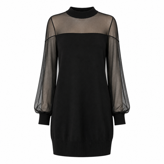 Amélie - Vestido corto negro