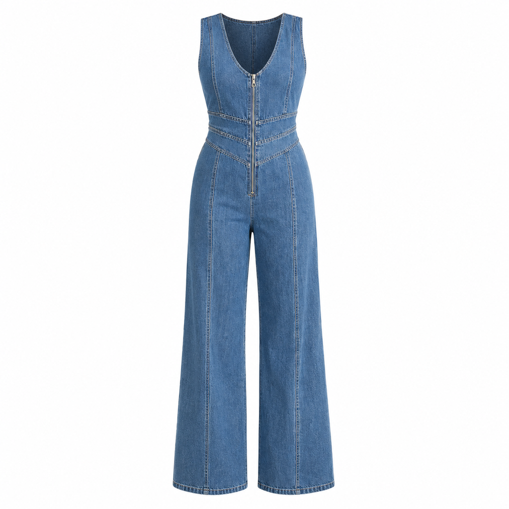 Alejandra - Mono Denim elegante