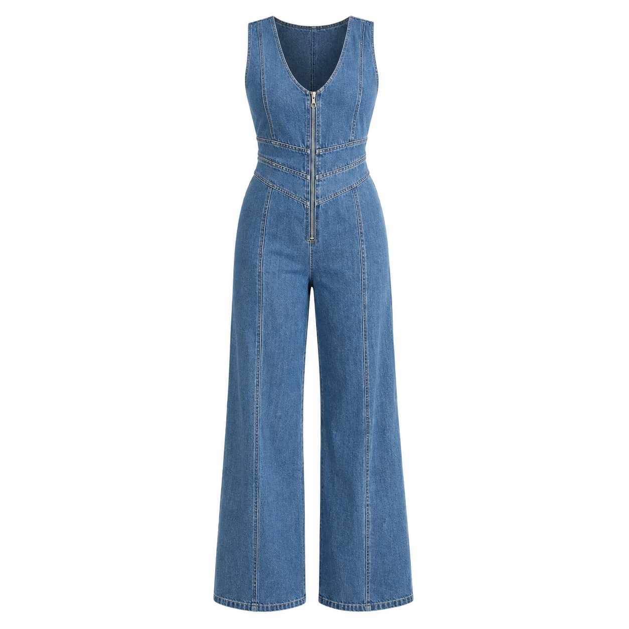 Alejandra - Mono Denim elegante