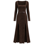 Ainsley - Vestido Maxi de Polipiel