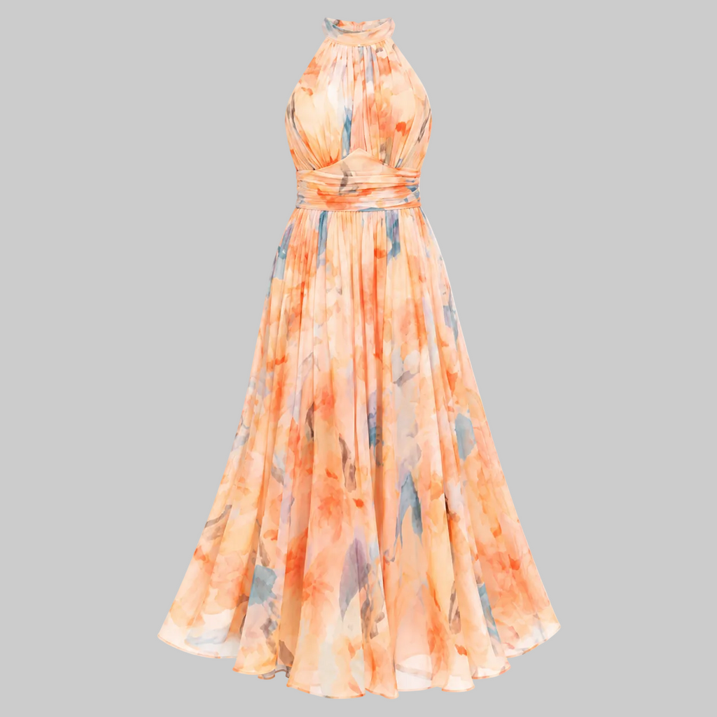 Aurora - Vestido con cuello halter
