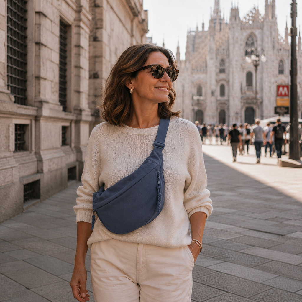 Mara - Bolso de hombro azul