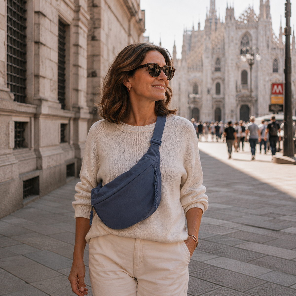 Mara - Bolso de hombro azul