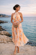 Aurora - Vestido con cuello halter