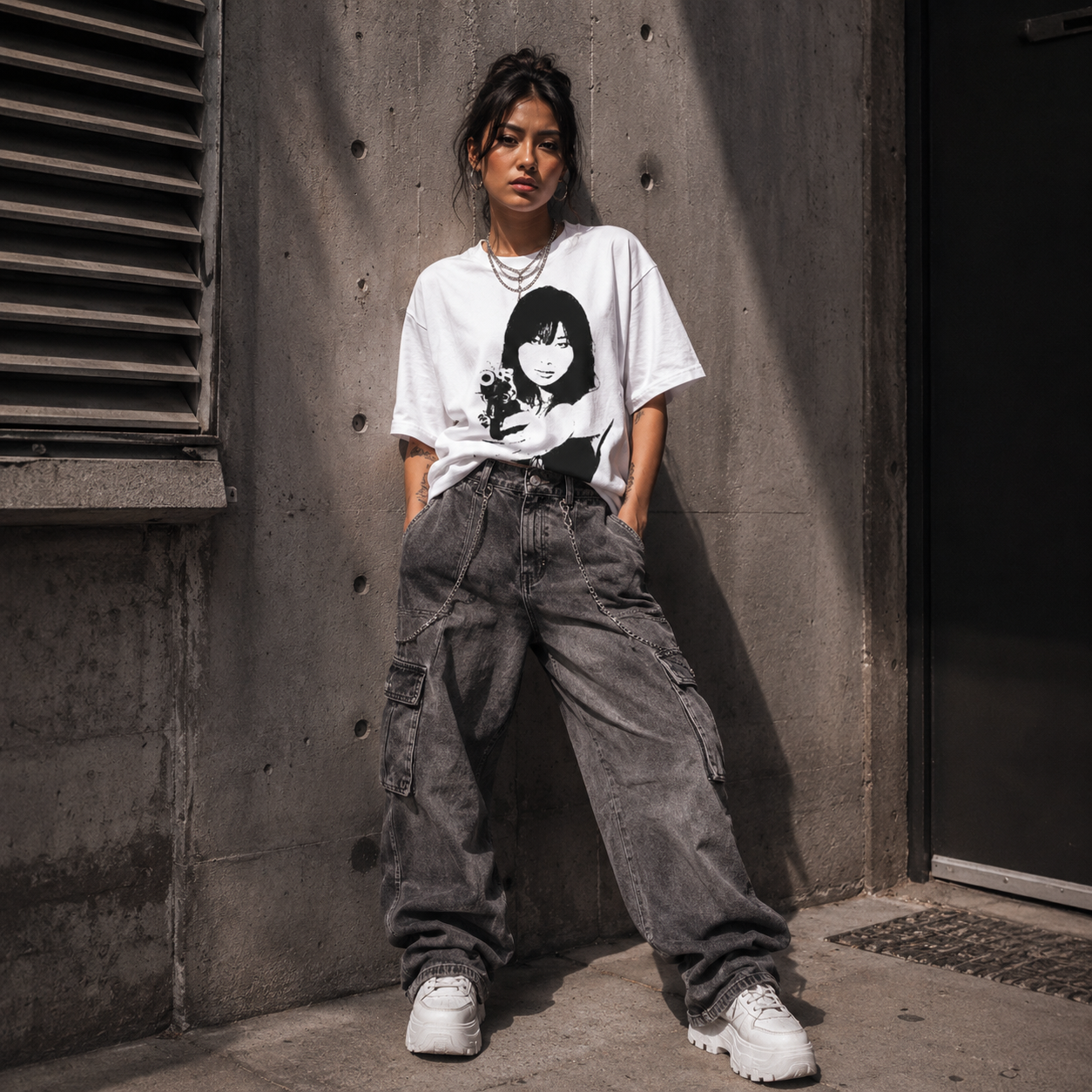 Reyna — Camiseta Oversize Gráfica