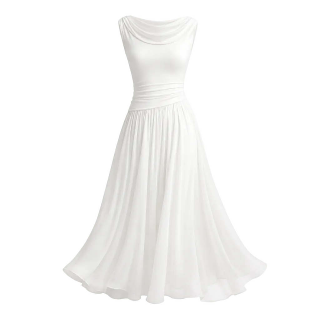 Emma — Vestido Midi Elegante de Ceremonia