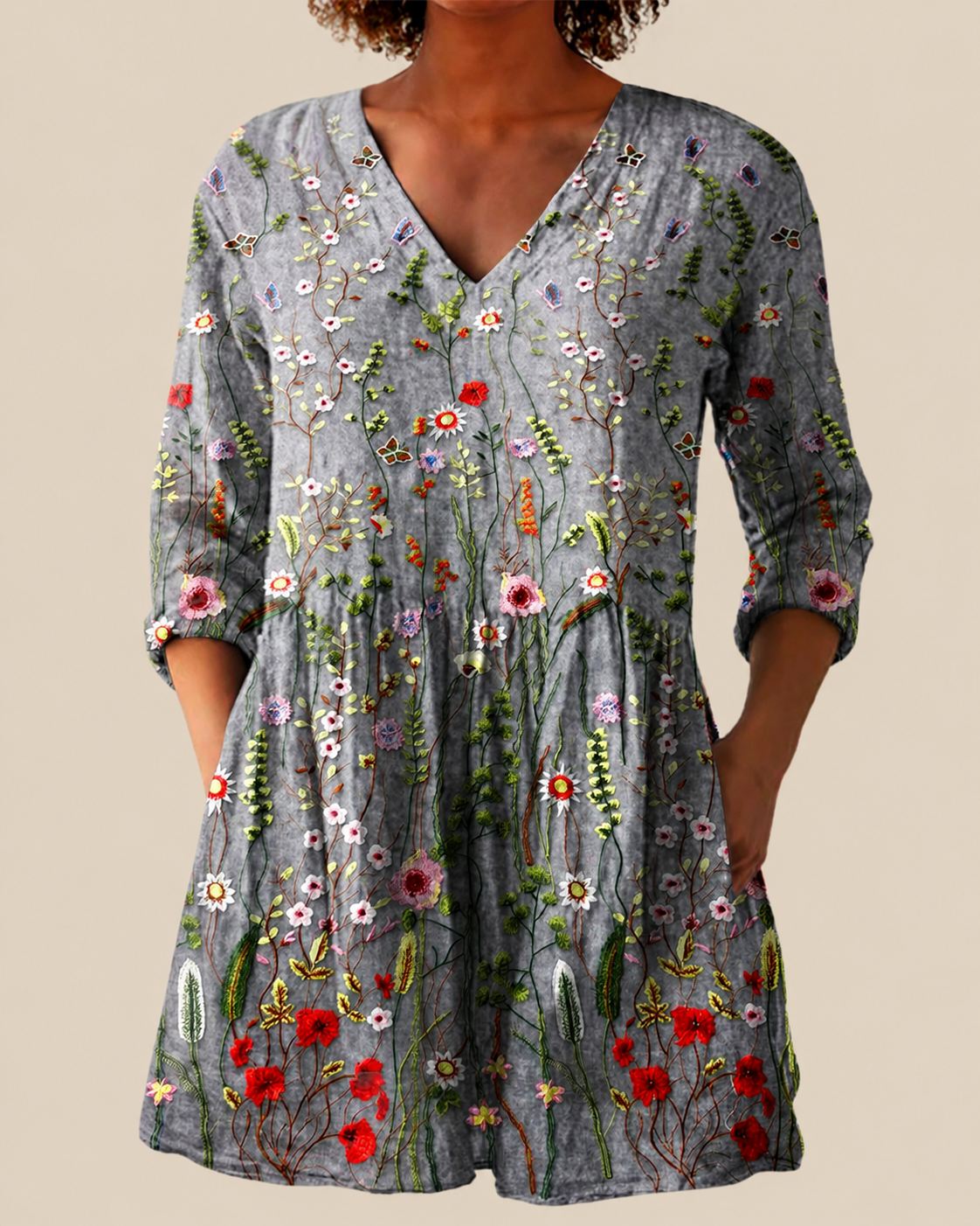 Sloane - Blusa larga con estampado