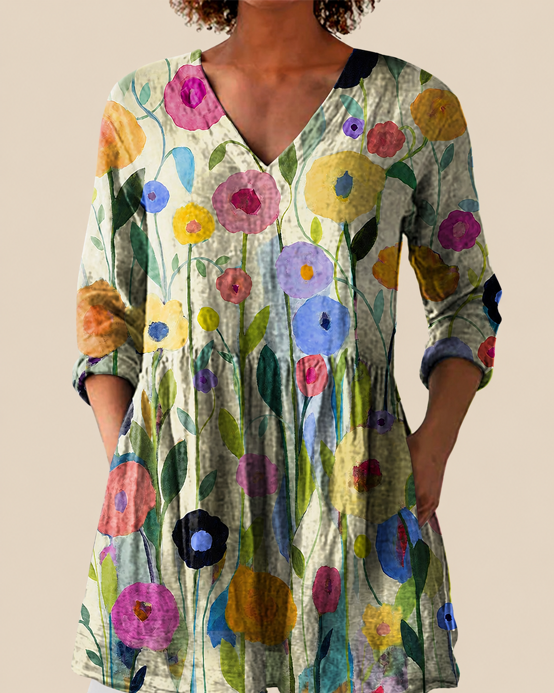 Remi - Blusa larga con estampado
