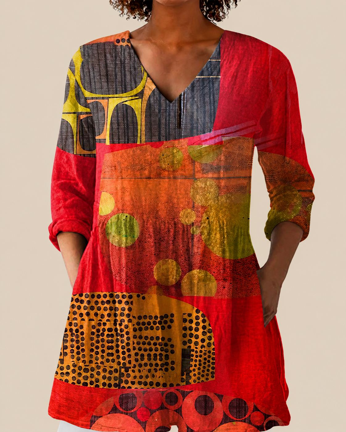 Skylar - Blusa larga con estampado