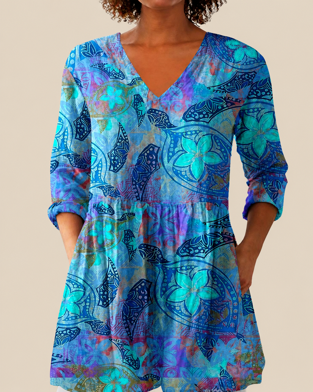 Riley - Blusa larga con estampado