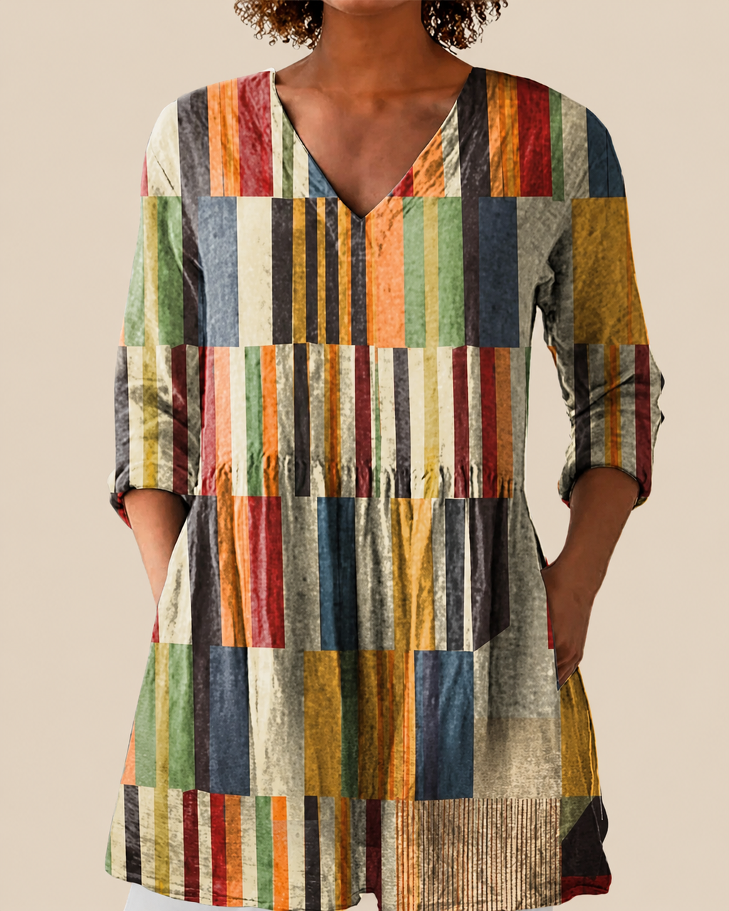 Avery - Blusa larga con estampado