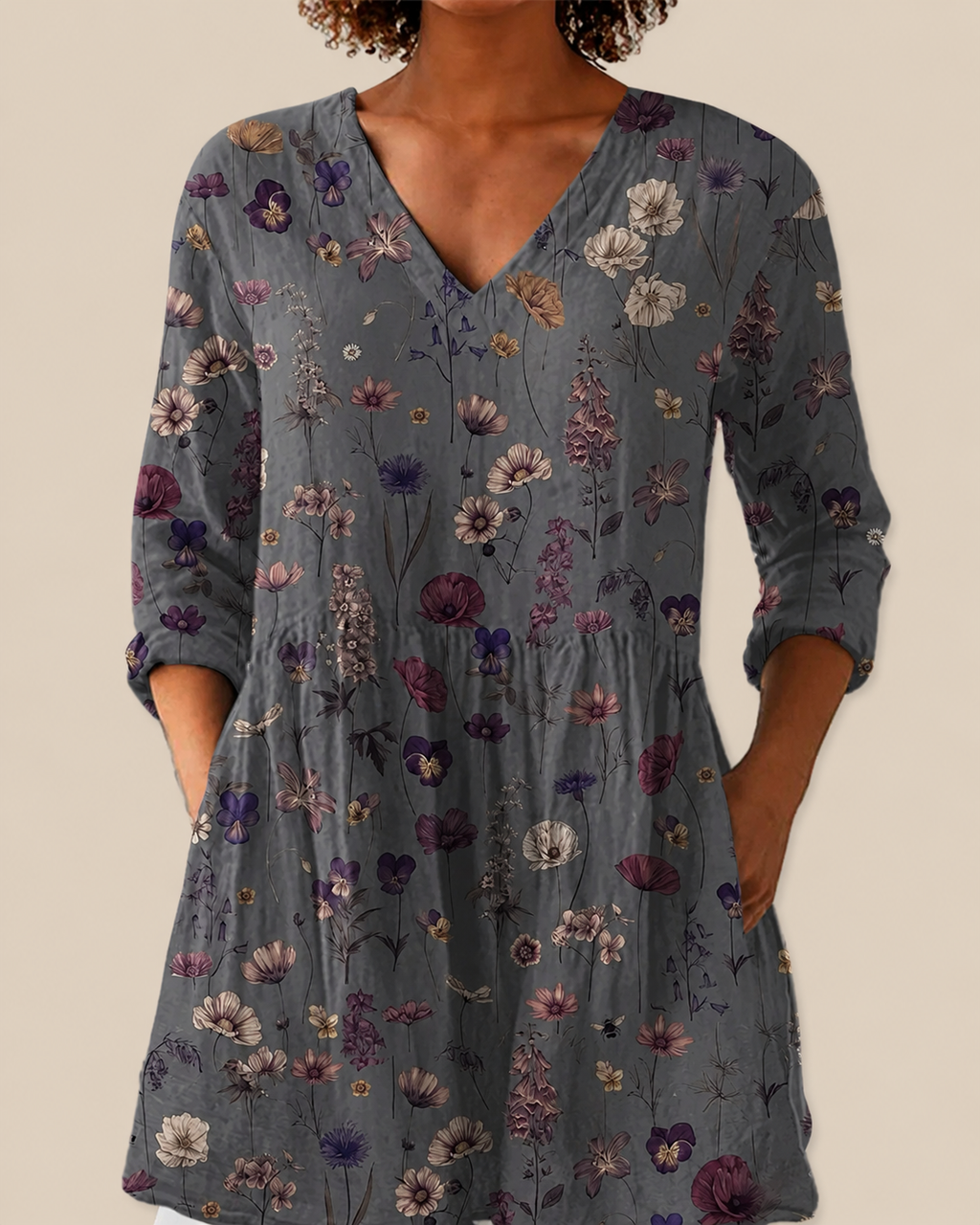 Kira - Blusa larga con estampado