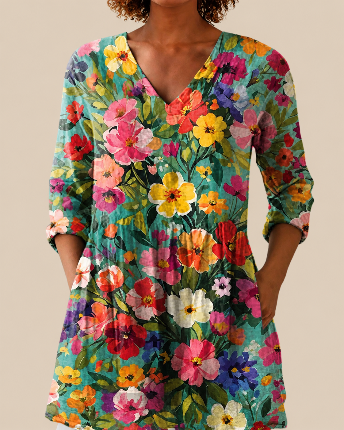 Keira - Blusa larga con estampado